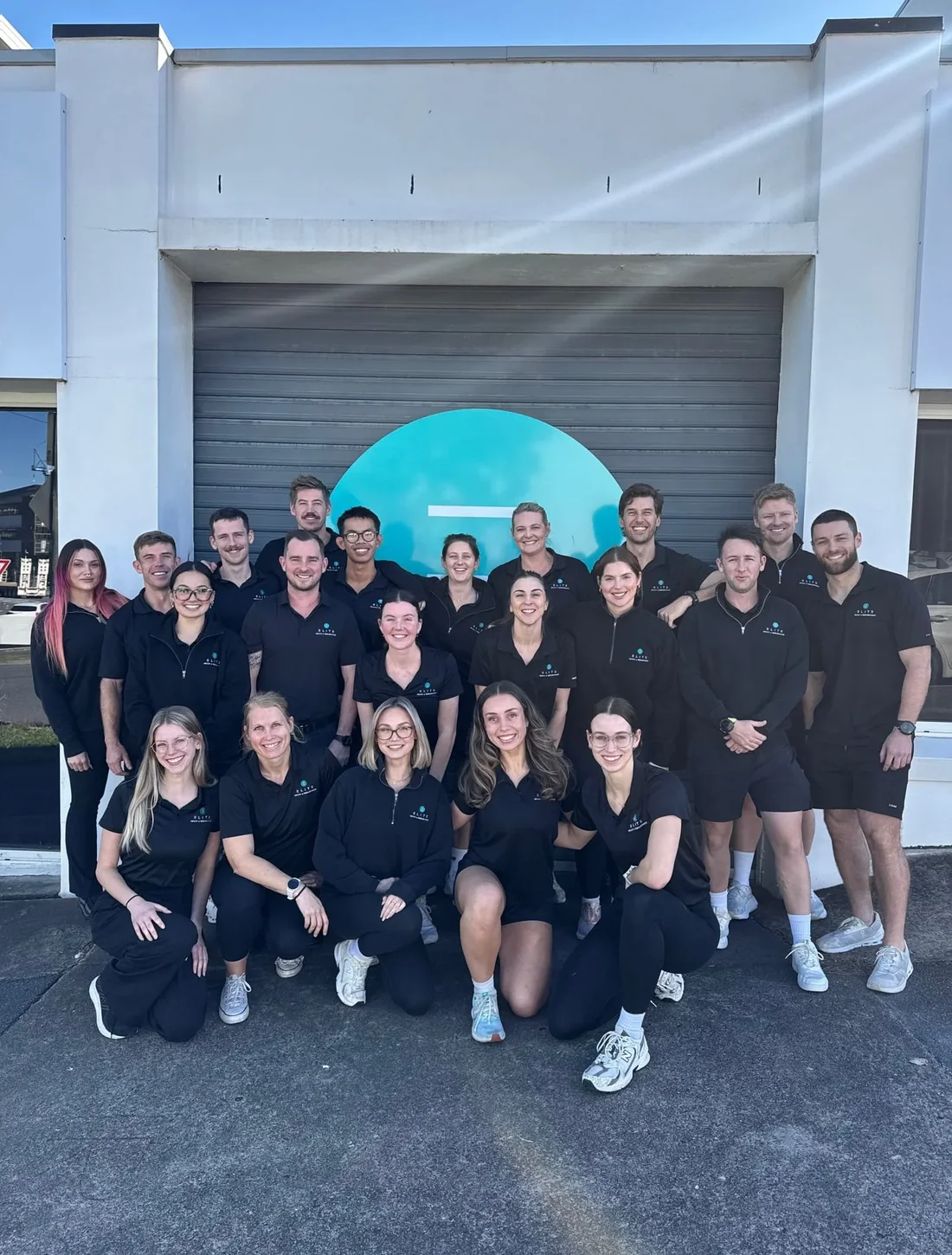 The Elite Health & Performance team outside their Bowen Hills clinic
